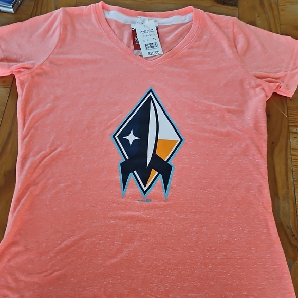 NWT Coral Graphic Tee Sugar Land Space Cowboys - Picture 1 of 5